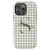 Custom Gingham Name & Initials iPhone Case